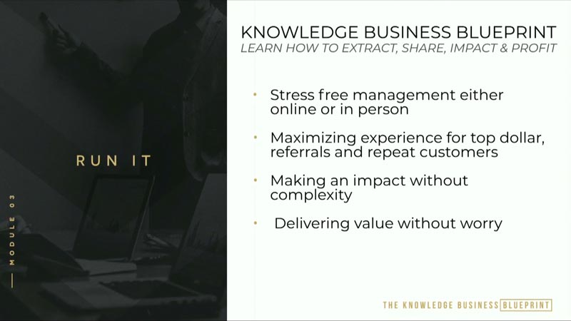 Knowledge Business Blueprint Module 3 - Run it specifications