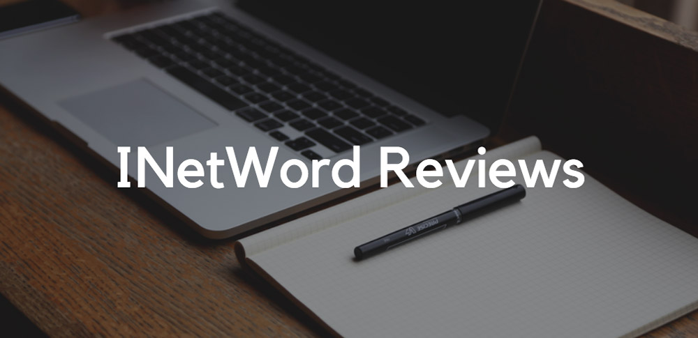 INetWord Research and Reviews tools - notebook, pen and computer