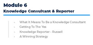 Explanation Of Knowledge Broker Blueprint Module 6 - consultant or reporter lessons